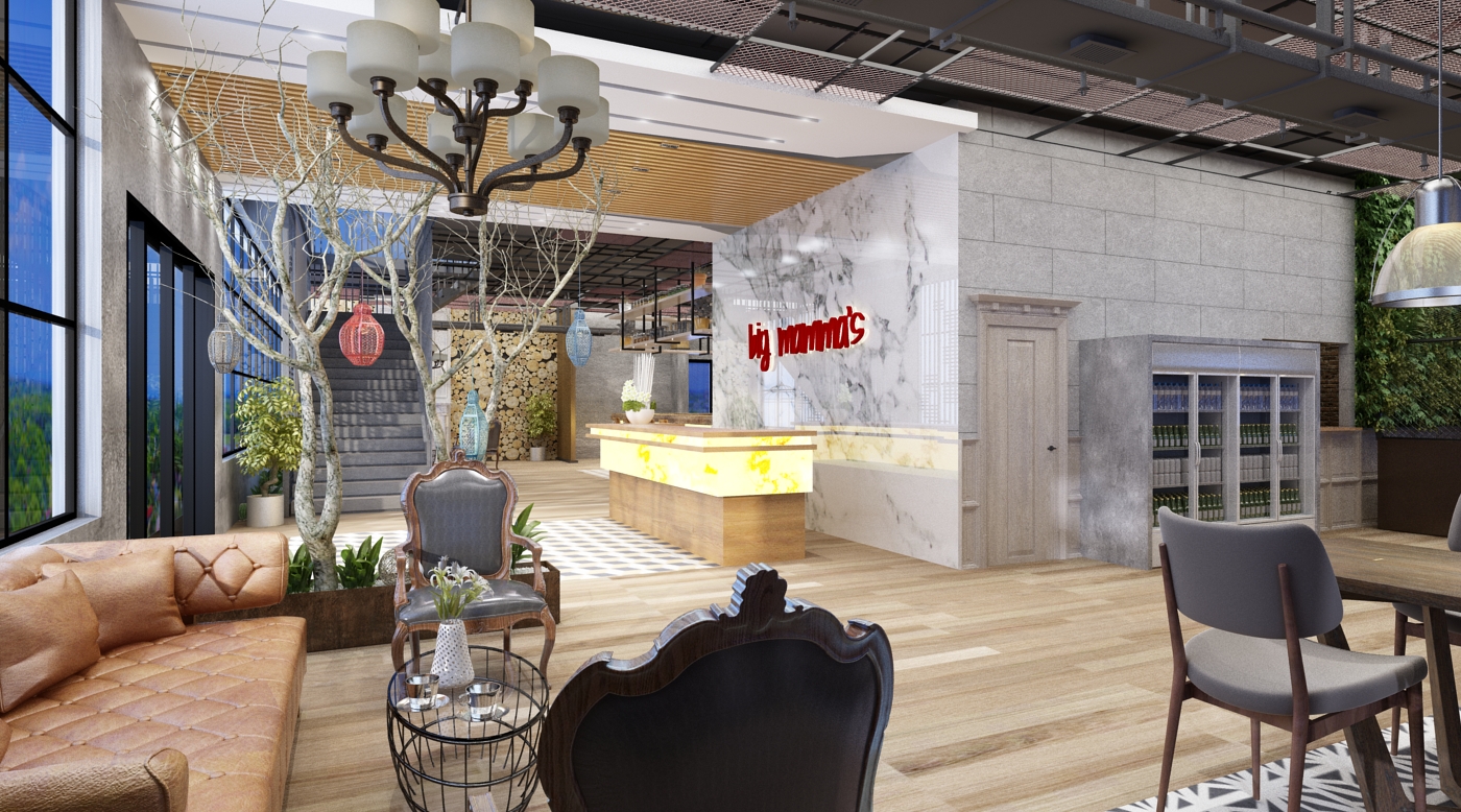 Big Mamma's Bahçeşehir Cafe Restaurant Tasarım Projesi, uygulama projesi, dekorasyon, mimarlık, iç mimarlık, iç mimarlık firmaları, iç mimarlık ofisleri, dekor